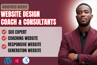 design a coaching website for a life coach, consultant, speaker, trainer website