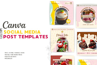 design a fully customizable canva social media kit