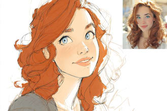 draw custom comic art in your unique style
