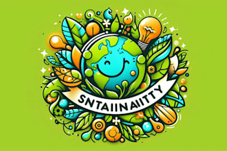 design awesome sustainability quirky logo within 1 day