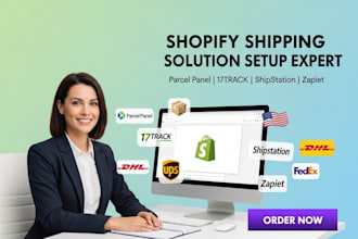 setup shopify shipping solution parcelwill 17track shipstation zapiet website