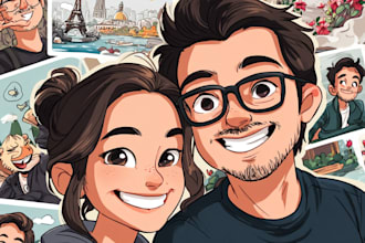 a personalized comic strip for you in cartoon style