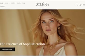 design jewelry website jewelry shopify store