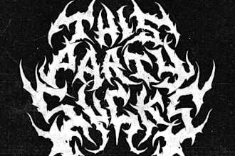 design extreme graffiti tag, nu metal, hard techno and metal band logo