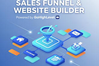create professional ghl funnel and landing page