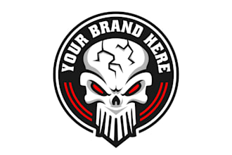 create exclusive and marvelous skull logo design