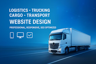 build a professional logistics, trucking, cargo, and transport website