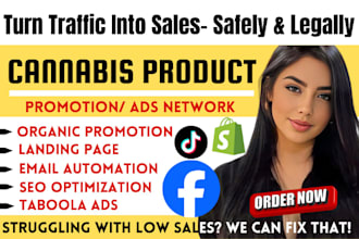 promote cbd shopify store, weed tobacco, marijuana cannabis marketing