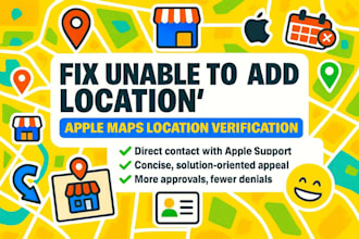 setup apple map profile apple map location verification unable to add location