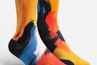 make sublimation unique socks design and shoes design