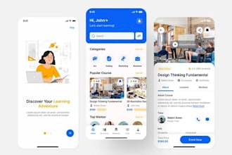 develop a professional e learning app for kids, adults and language learning
