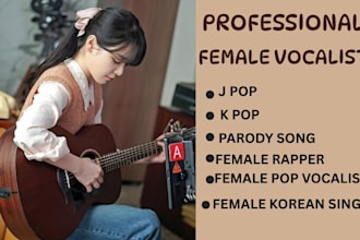 be female pop vocalist, korean singer, j pop, k pop, parody