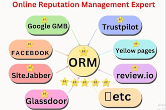 do ORM, online reputation management and build positive brand reputation