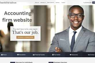 squarespace accounting firm website tax advisor website bookkeeping service site