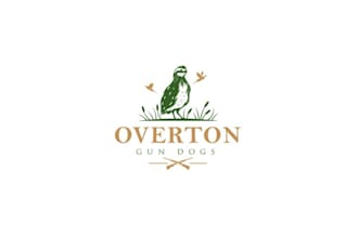 design awesome gun dog logo