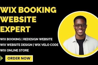 do wix website design or redesign wix velo code wix online store wix booking wix
