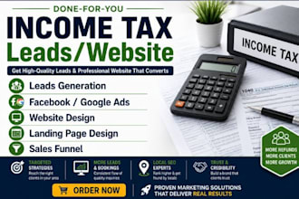 income tax leads mortgage leads finance website income tax website
