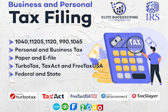 do federal and state tax filing for individuals and business