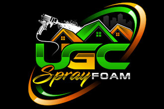 create high quality and beautiful spray foam logo design