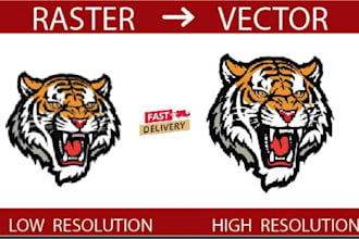 do vector tracing and logo recreation