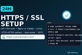 install https with lets encrypt on linux in 24h