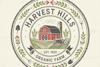 design unique farm or ranch logo