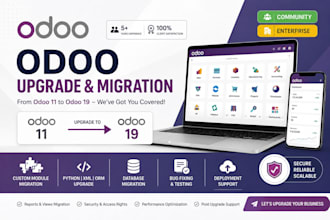 upgrade odoo 11 to 19 and migrate custom modules
