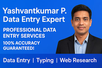 do accurate data entry, typing, and copy paste work