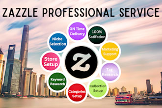 setup your zazzle store and professional products design