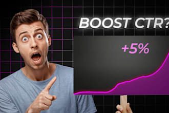 design catchy youtube thumbnail
