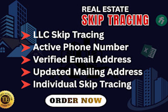 do real estate skip tracing