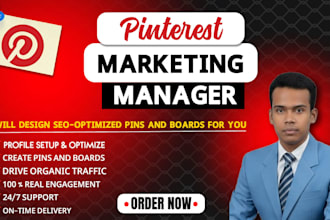 be your professional pinterest marketing manager for sales growth