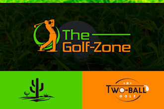 make high quality minimalist golf club logo