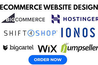 design jumpseller ionos bigcartel shift4shop wix ecommerce hostinger website