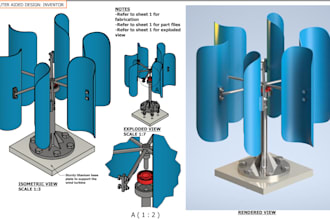 design, model and render 3d designs using autodesk inventor
