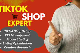setup tiktok shop, product listing and product optimization