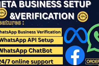 fix meta business, business manager, whatsapp API, meta verification API