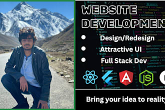 develop a custom web app using next js, react and node js