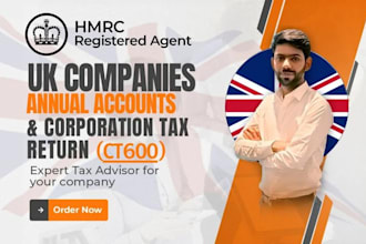 be UK accountant for UK company accounts, UK tax, vat, UK tax return, ct600