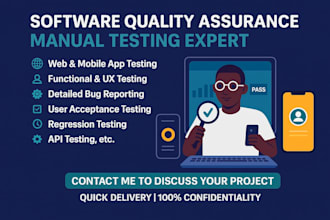 perform manual testing for your applications to help bug free release