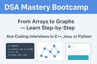 teach data structures and algorithms in cpp java or python beginner to advanced