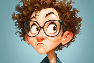 draw cartoon caricature for you