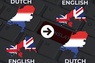 professionally translate english to dutch or dutch to english