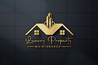 design modern commercial, residential and property maintenance logo
