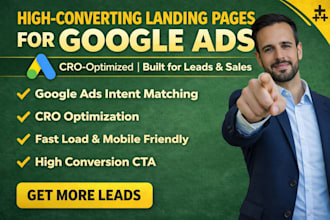 high converting landing pages with google ads and cro optimization