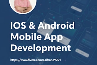 develop mobile app for ios and android using ionic
