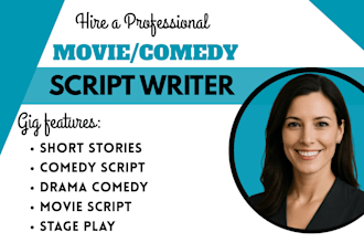 write movie script screenplay comedy script drama comedy funny humor short film