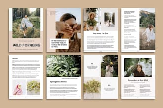 do ebook design, workbook design in canva
