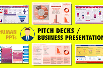 create a corporate presentation or pitch deck