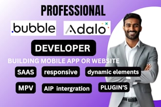 develop bubble io app website bubble saas bubble mpv